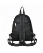 PU Leather Backpack Large Capacity Shoulder Bag For Women