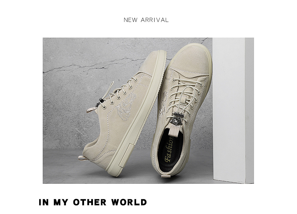 Men's Fashion Matte Elastic Buckle Embroidered Shoes Men's Fashion Matte Elastic Buckle Embroidered Shoes